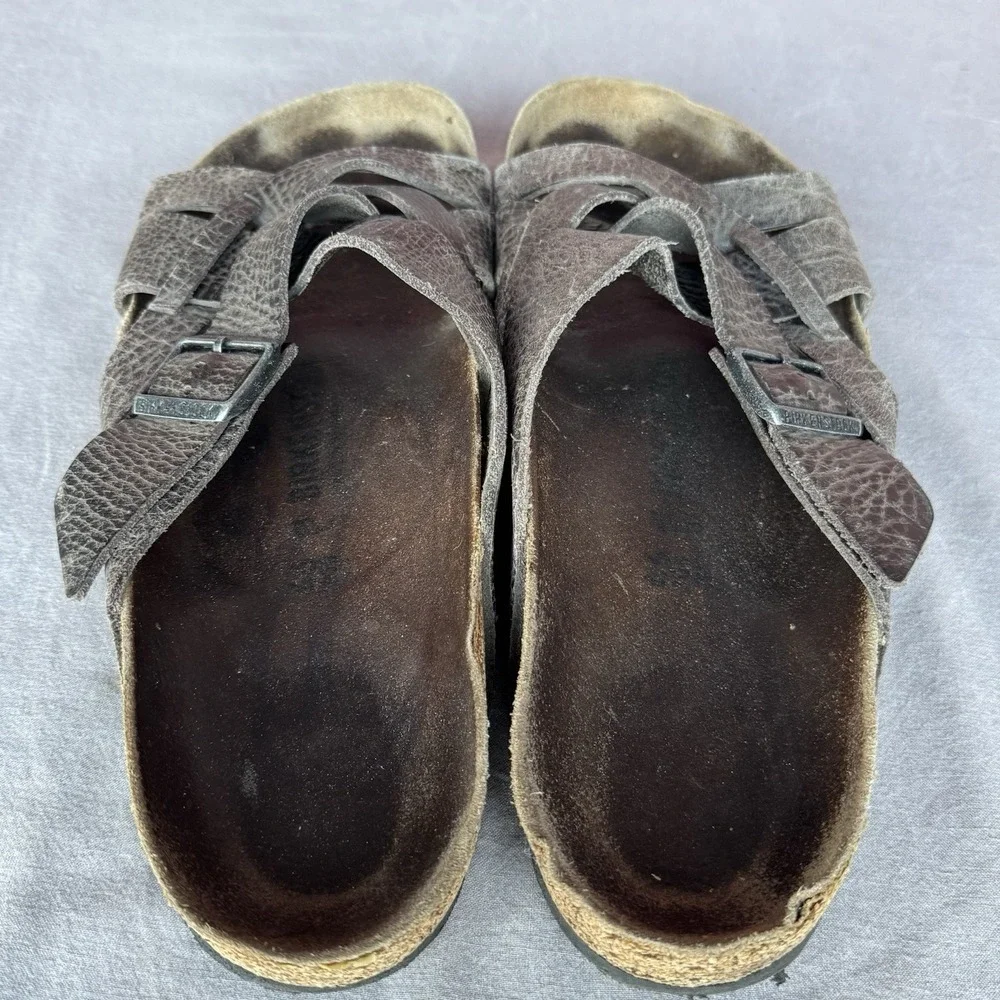 Size 46/M13 - Birkenstock Lugano Tobacco‎ Leather Sandal